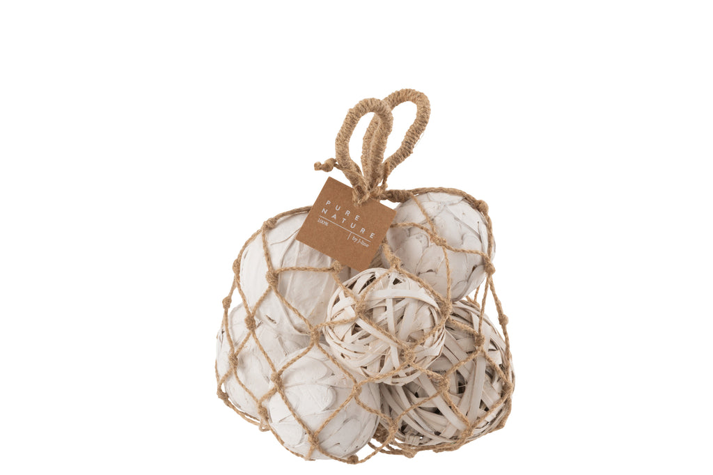 Zakballen Gedroogde Planten Wit
