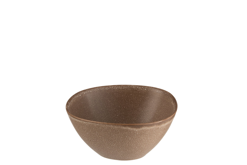 Kom Louise Keramiek Cognac Medium