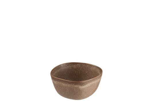 Kom Louise Keramiek Cognac Klein