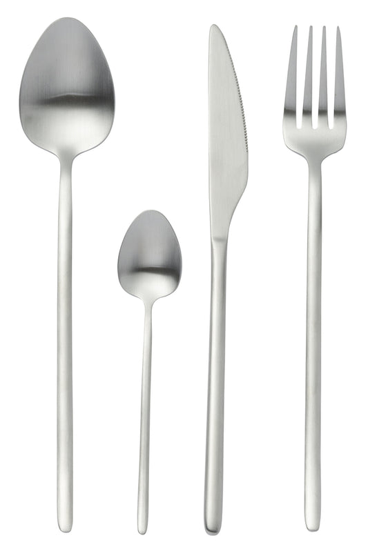 Bestekdoos C 24-delig RVS Mat Zilver