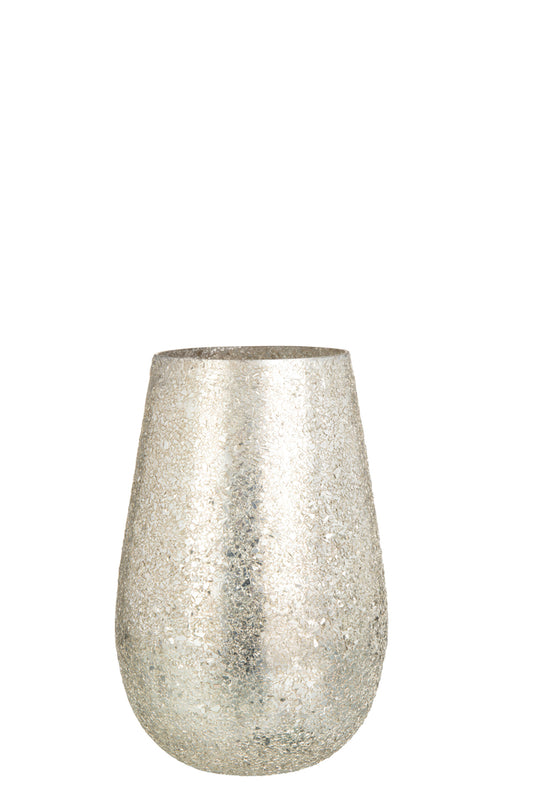 Kaarsenhouder Sparkle Glas Goud Groot