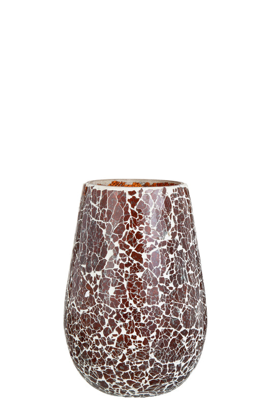 Kaarsenhouder Ali Glas Bruin Groot
