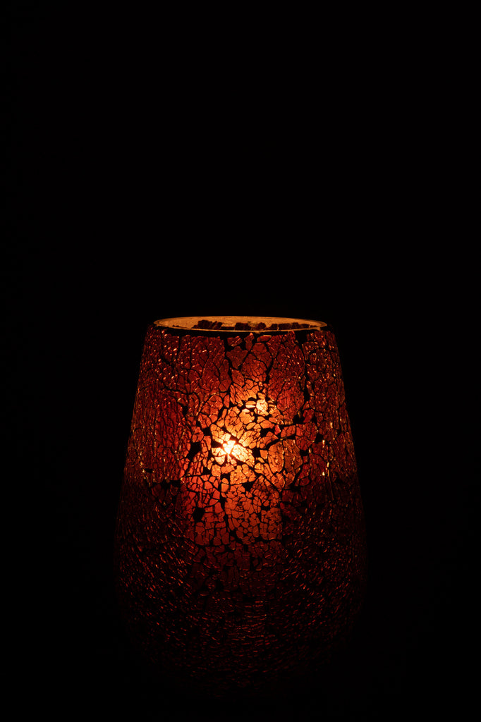 Kaarsenhouder Ali Glas Bruin Groot