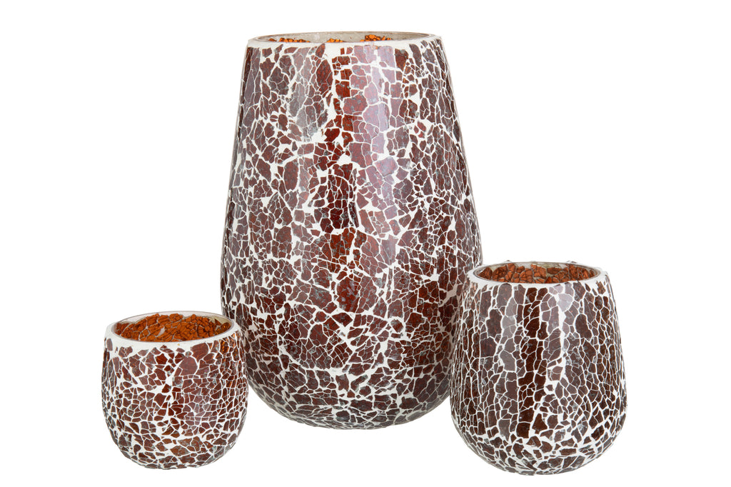 Kaarsenhouder Ali Glas Bruin Groot