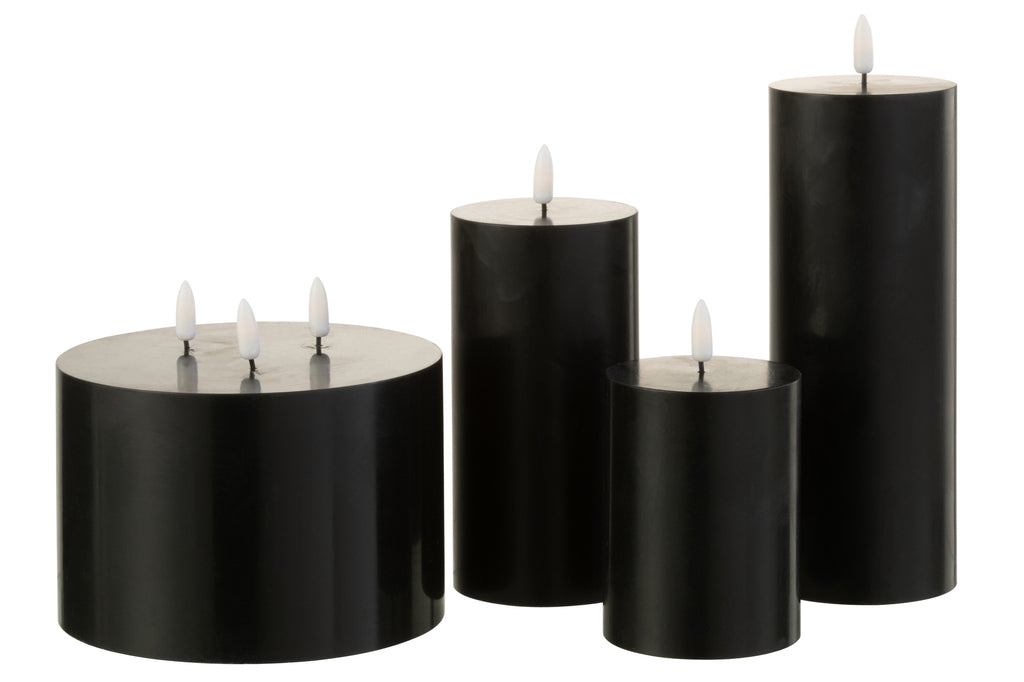 Kaars led zwart