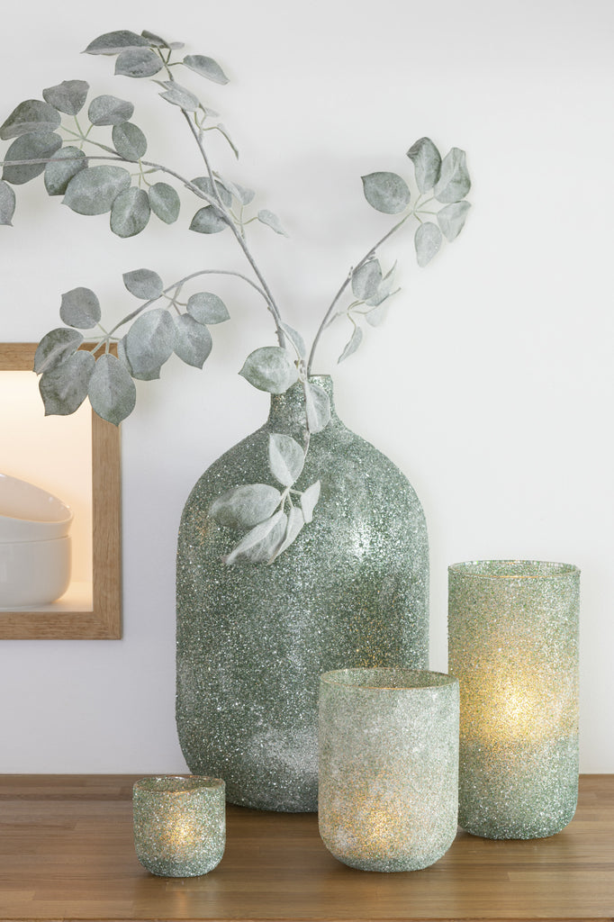 Kaarsenhouder Fore Glas Groen Groot
