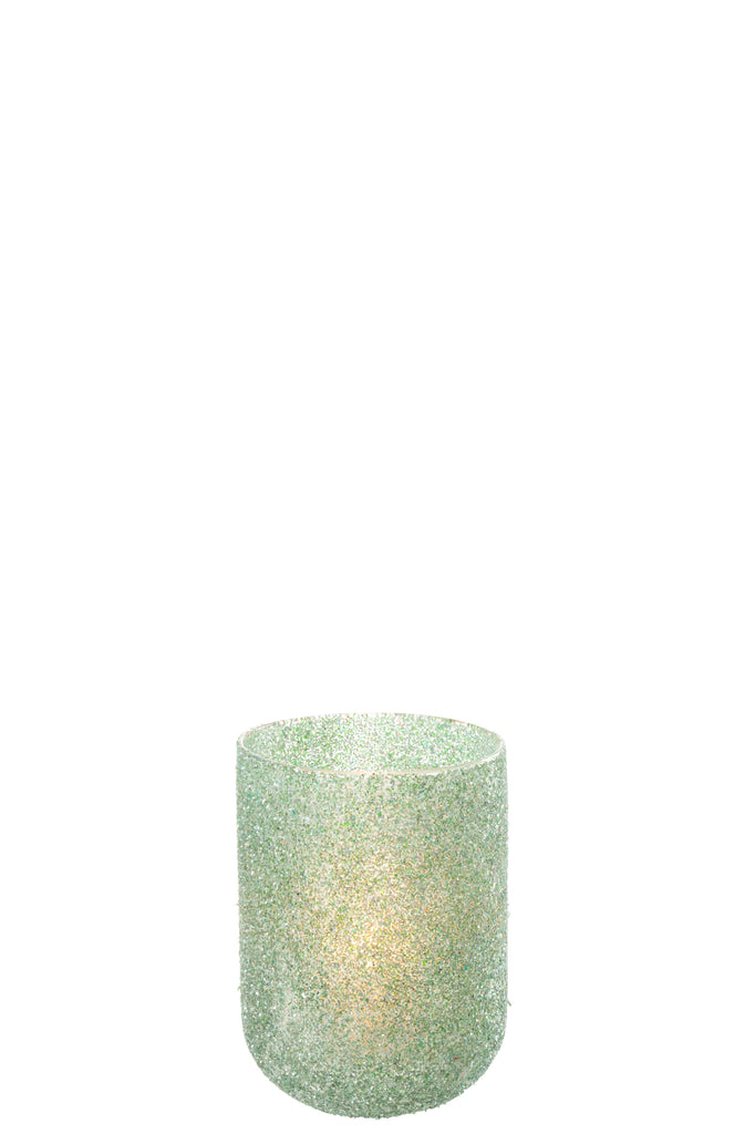 Kaarsenhouder Fore Glas Groen Medium