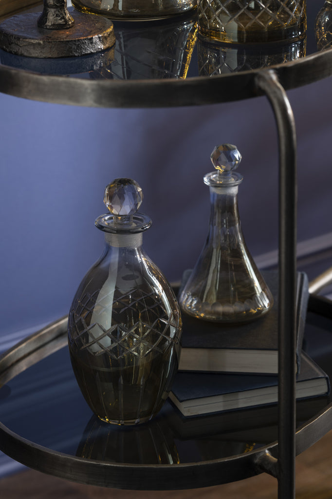 Karaf Rhomb Ovaal Glas Rook