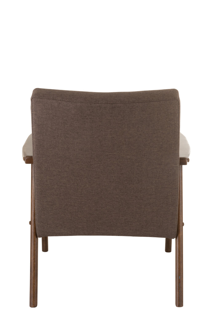 Stoel Armleuning Vintage Hout Bruin