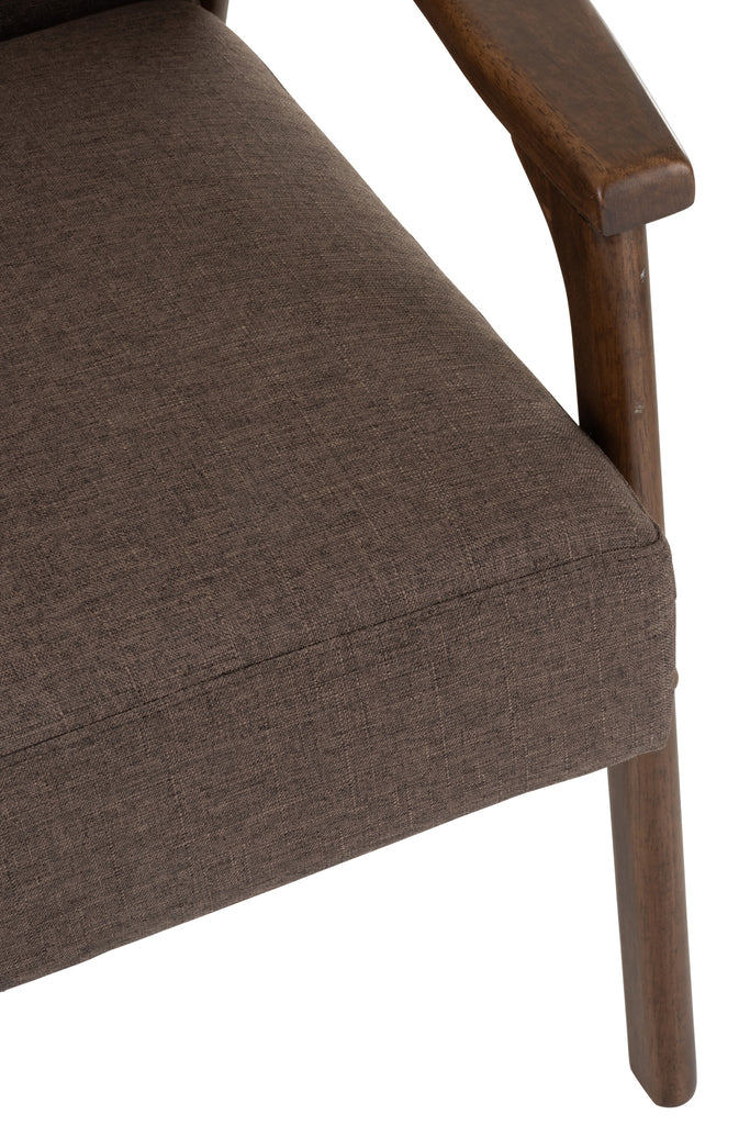 Stoel Armleuning Vintage Hout Bruin