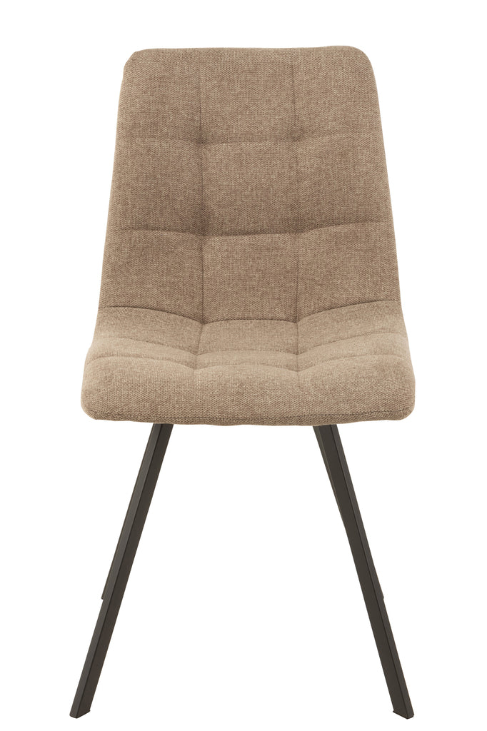 Stoel Babette Textiel/Metaal Beige