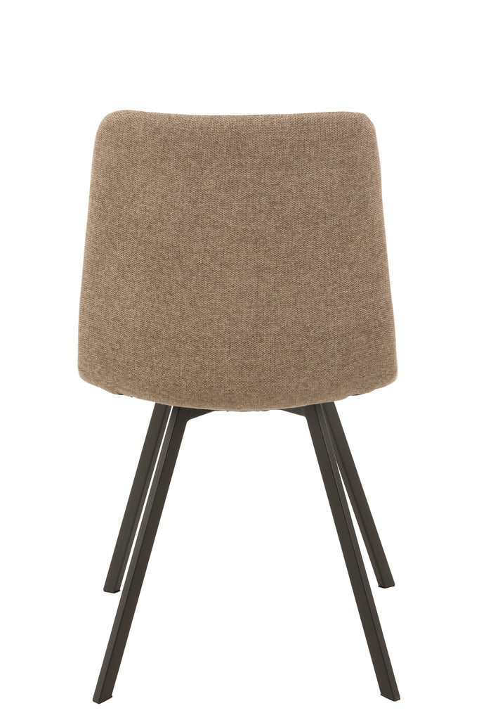 Stoel Babette Textiel/Metaal Beige