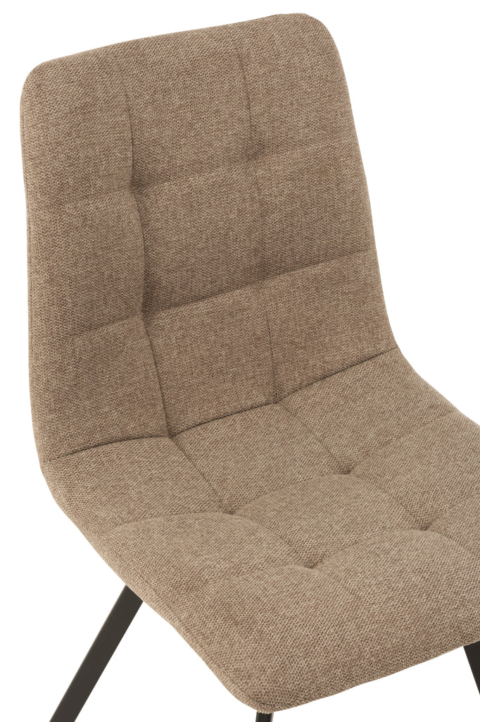 Stoel Babette Textiel/Metaal Beige
