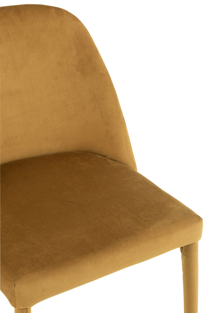 Stoel Charlotte Textiel/Metaal Oker