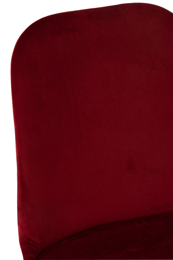 Stoel Claire Metaal/Textiel Bordeaux