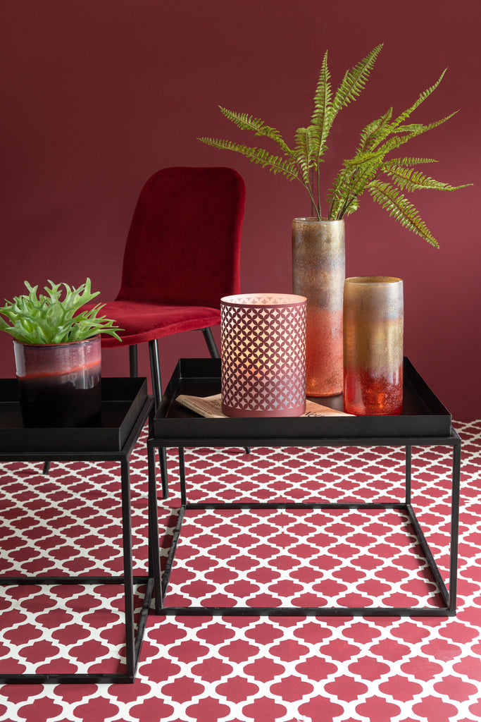 Stoel Claire Metaal/Textiel Bordeaux
