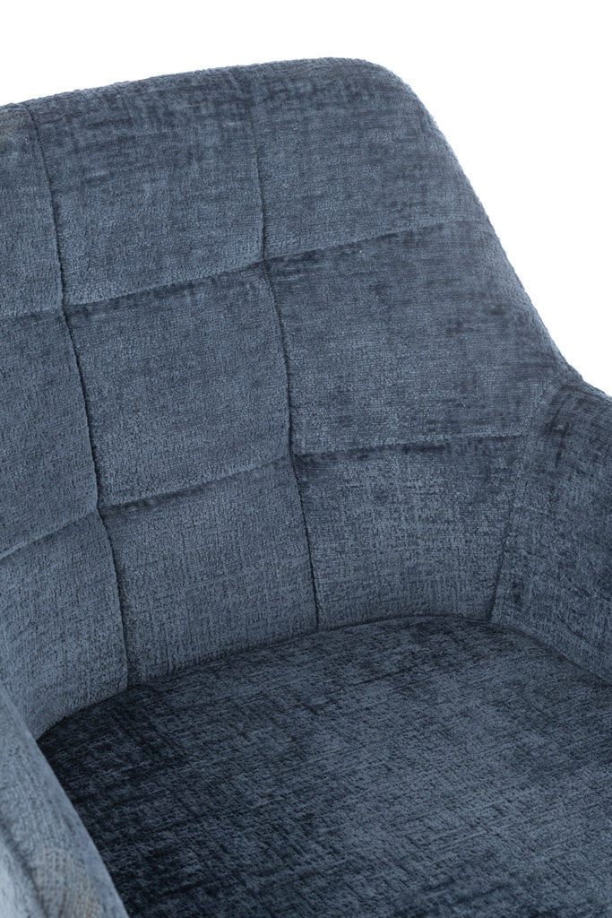 Stoel Louna Iron/Acryl Blauw