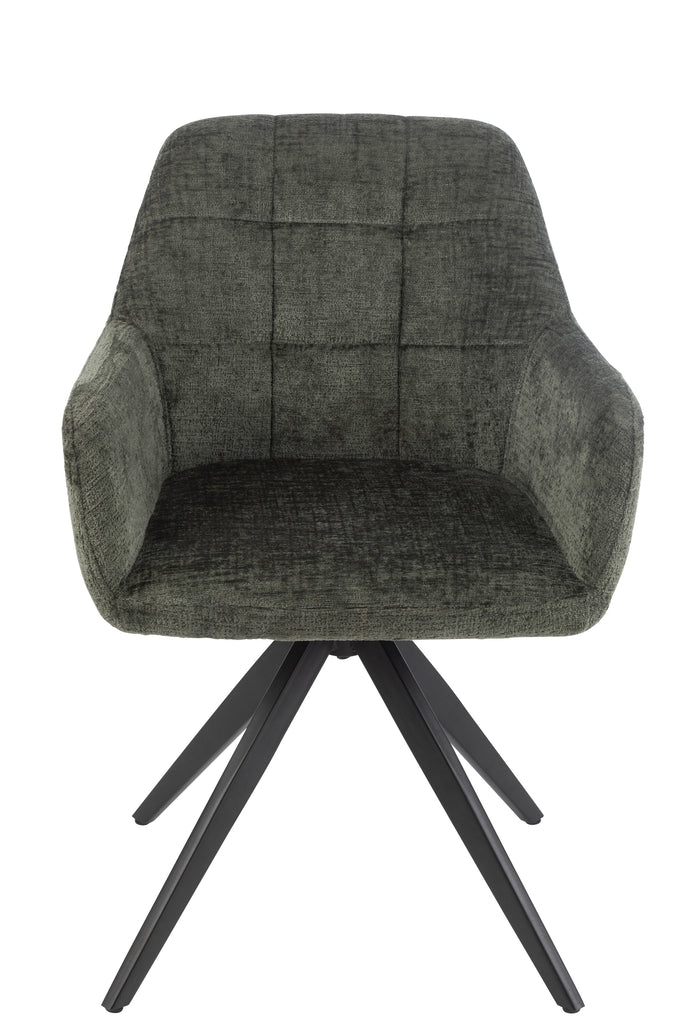 Stoel Louna IJzer/Acryl Groen