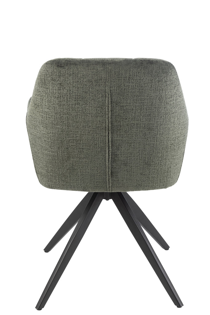 Stoel Louna IJzer/Acryl Groen
