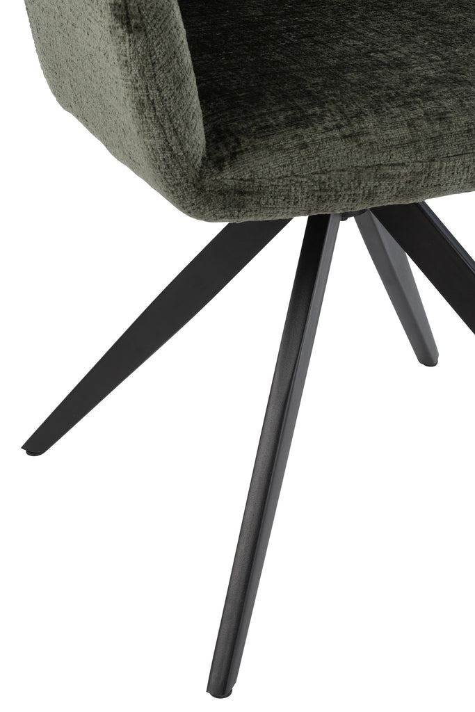 Stoel Louna IJzer/Acryl Groen
