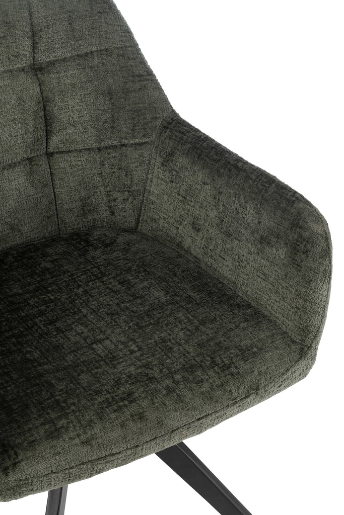 Stoel Louna IJzer/Acryl Groen