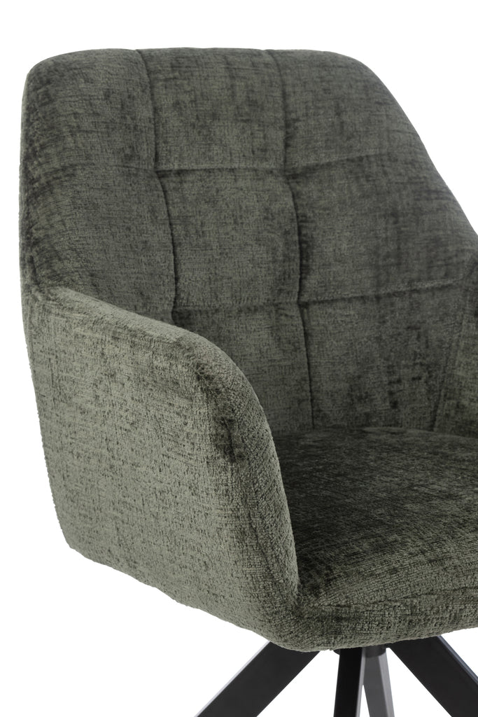 Stoel Louna IJzer/Acryl Groen