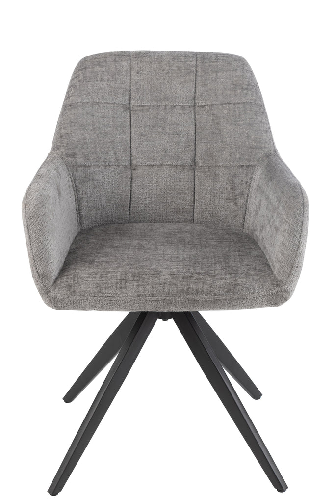 Stoel Louna Iron/Acryl Grijs