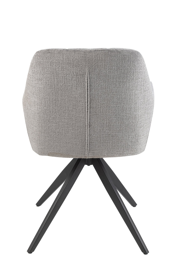 Stoel Louna Iron/Acryl Grijs