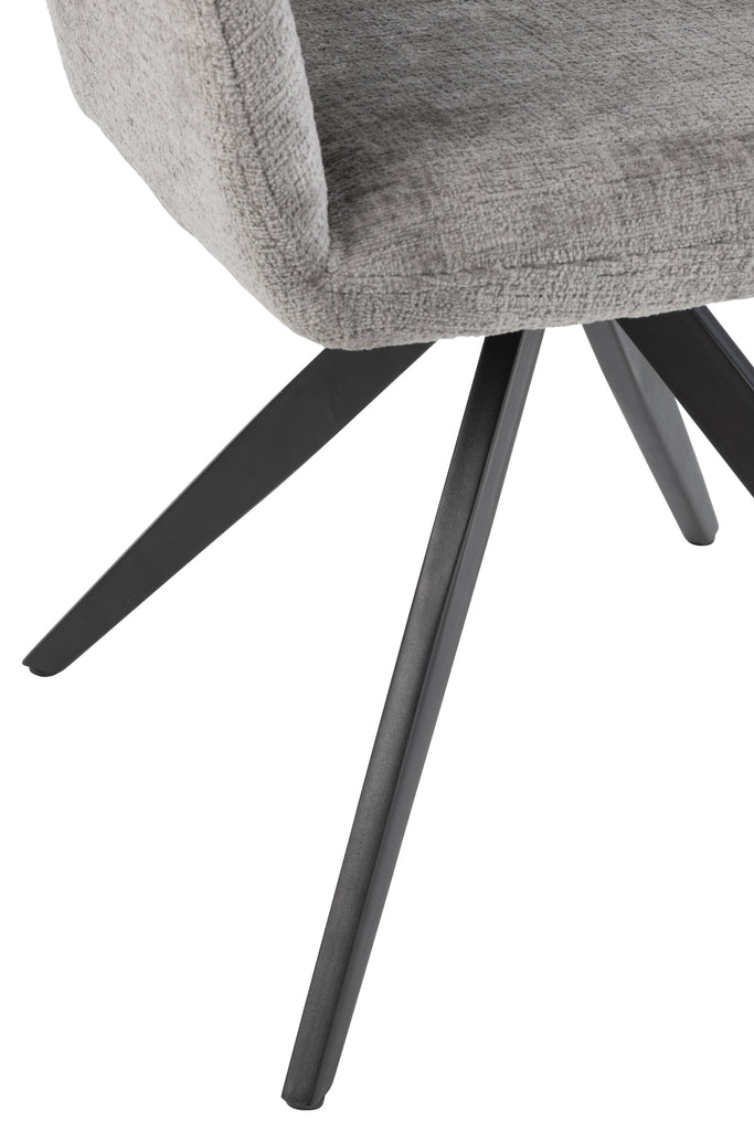 Stoel Louna Iron/Acryl Grijs
