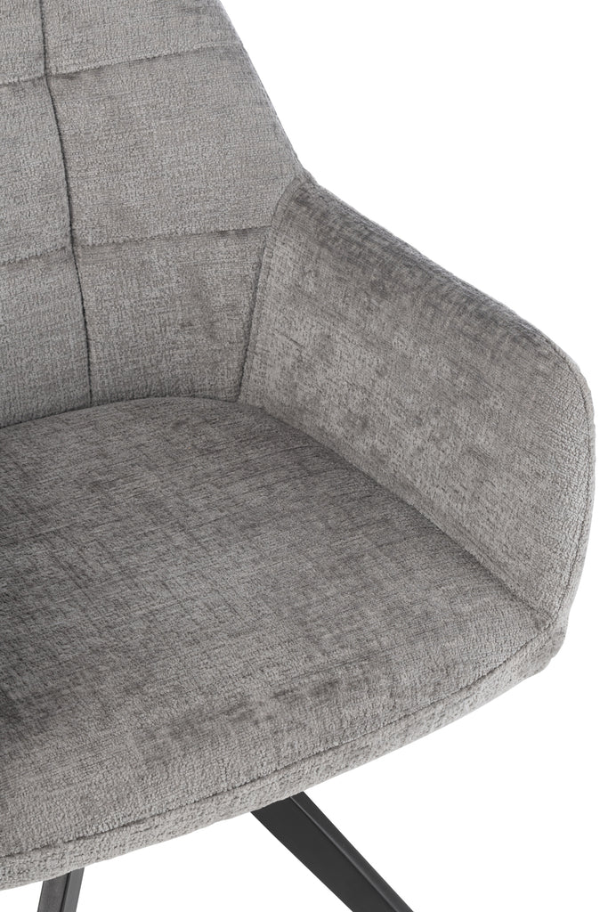 Stoel Louna Iron/Acryl Grijs