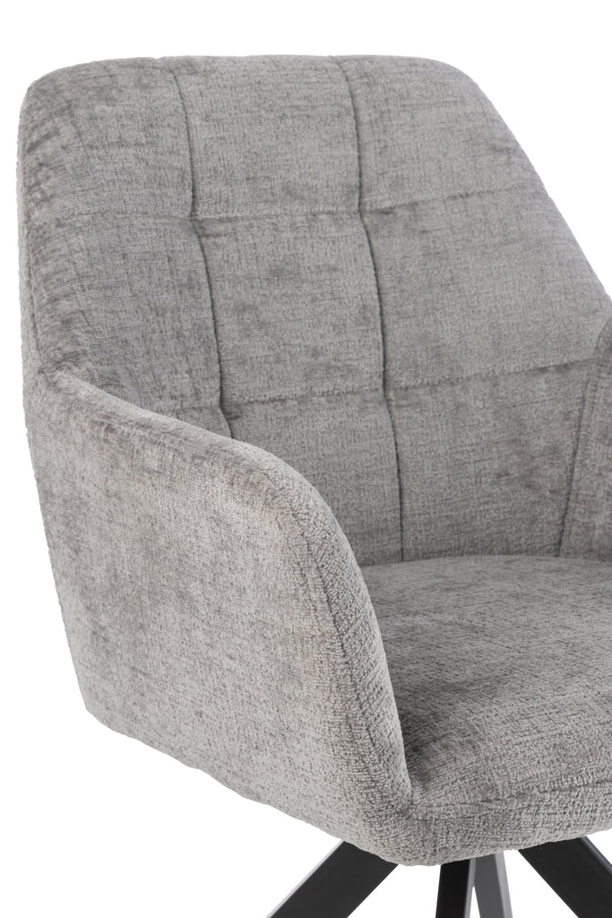 Stoel Louna Iron/Acryl Grijs