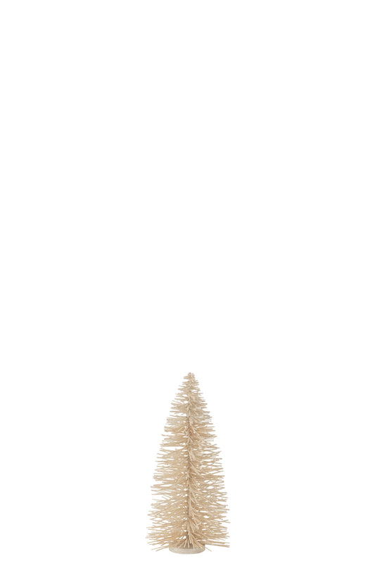 Kerstboom Deco Glitters Hout Wit Medium