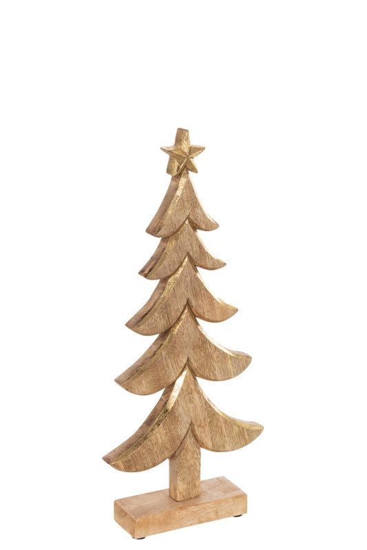 Kerstboom Mangohout Goud Groot