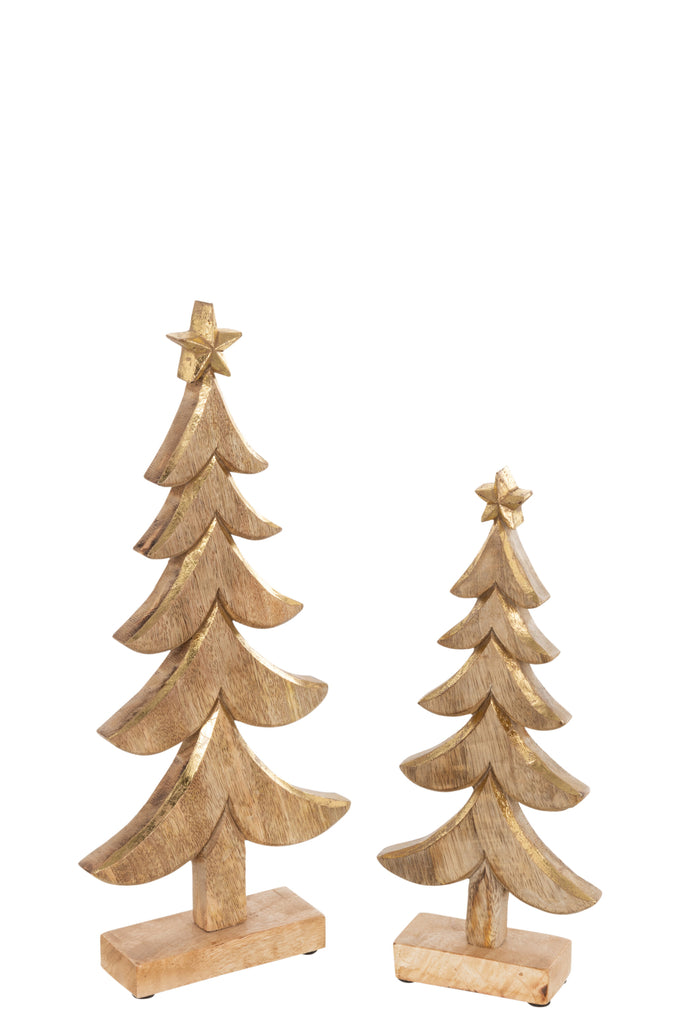 Kerstboom Mangohout Goud Groot