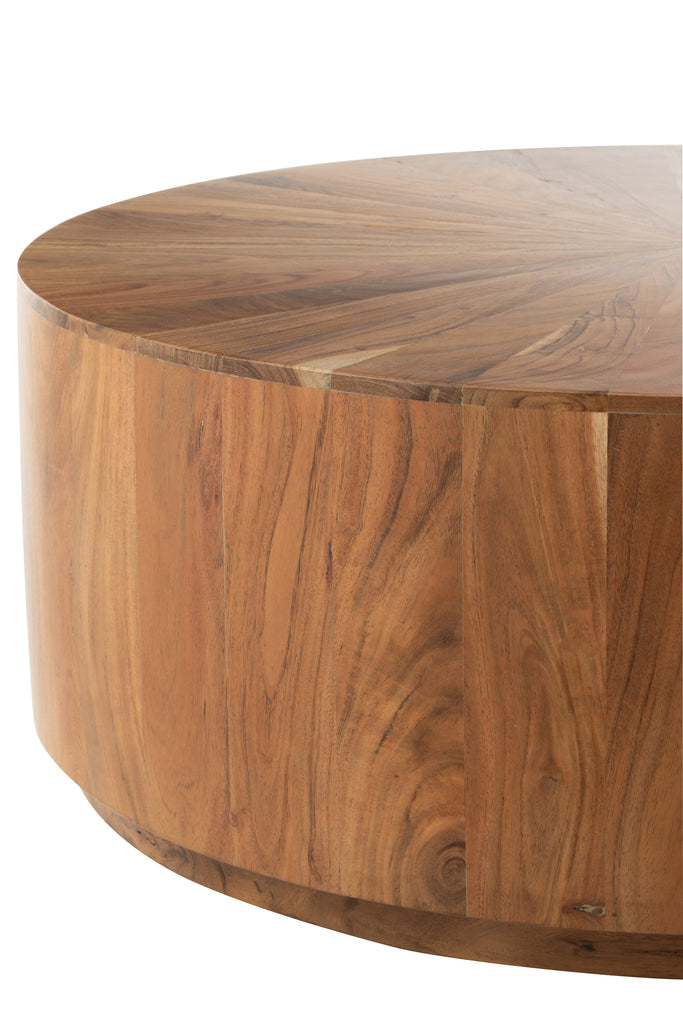 Koffietafel Rond Acacia Hout/Mdf Naturel