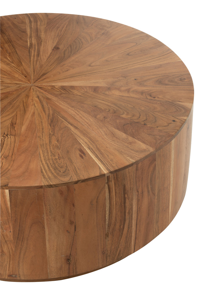 Koffietafel Rond Acacia Hout/Mdf Naturel