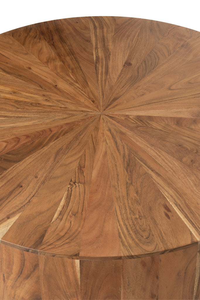 Koffietafel Rond Acacia Hout/Mdf Naturel