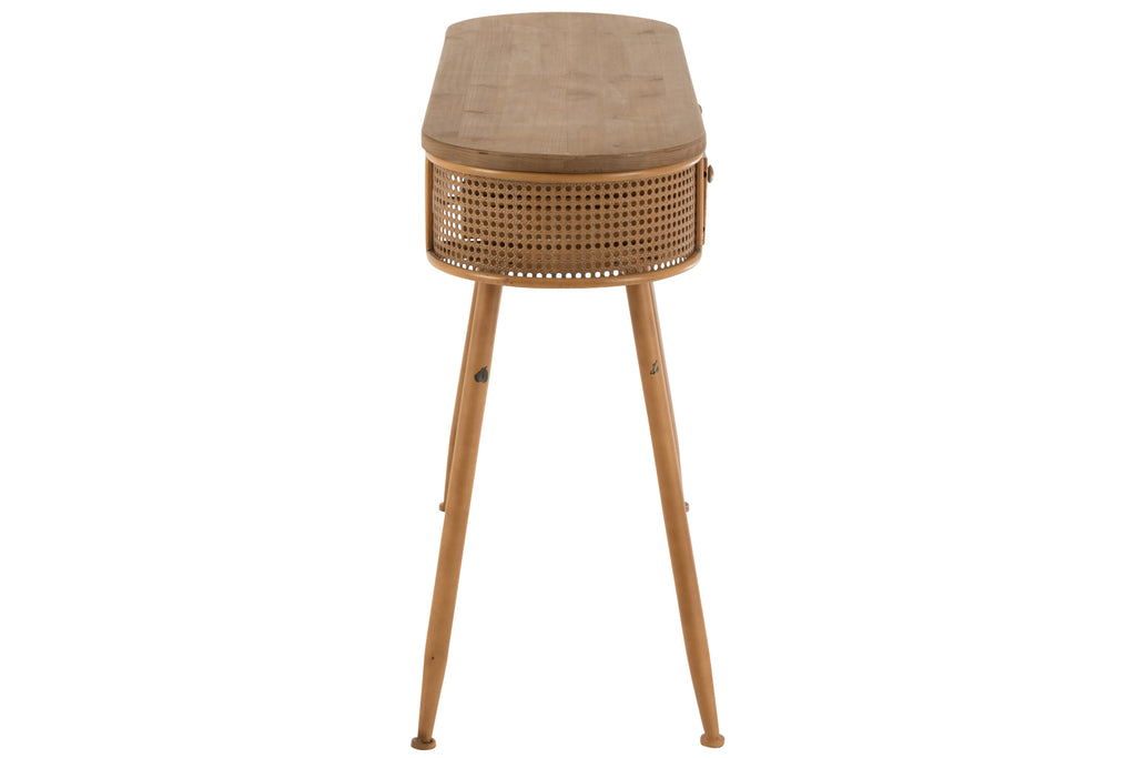 Console 2 Laden Metaal/Hout Bruin