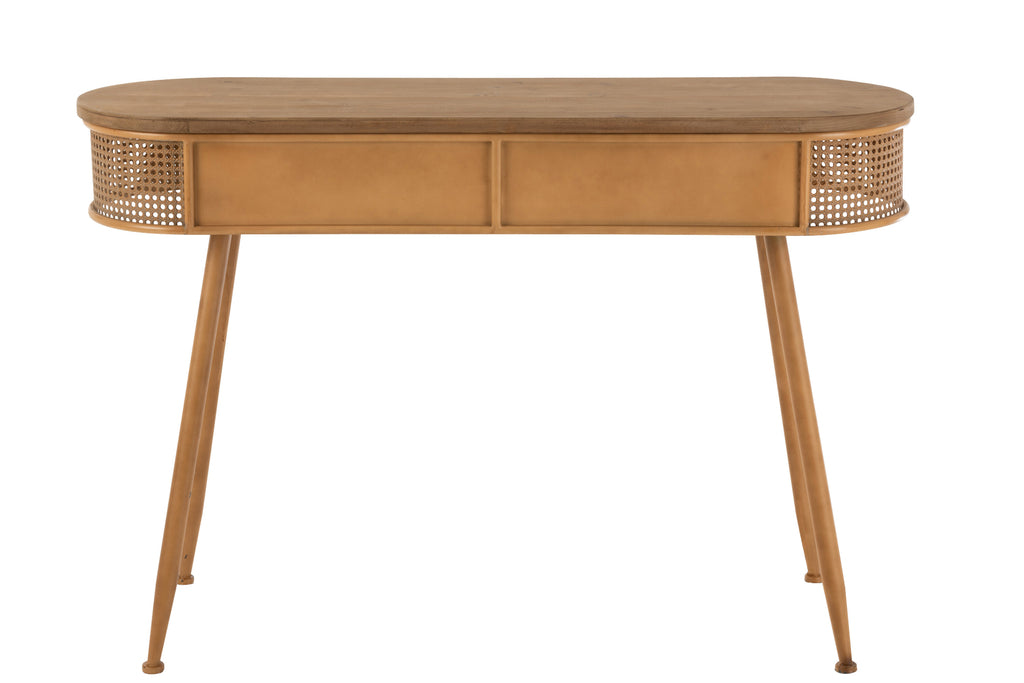 Console 2 Laden Metaal/Hout Bruin