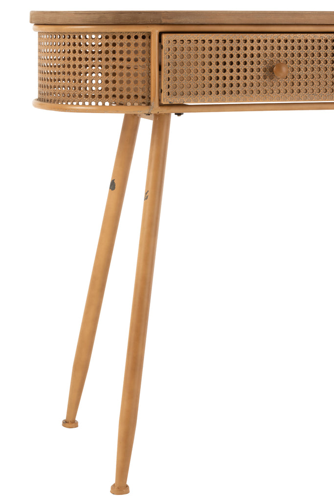 Console 2 Laden Metaal/Hout Bruin