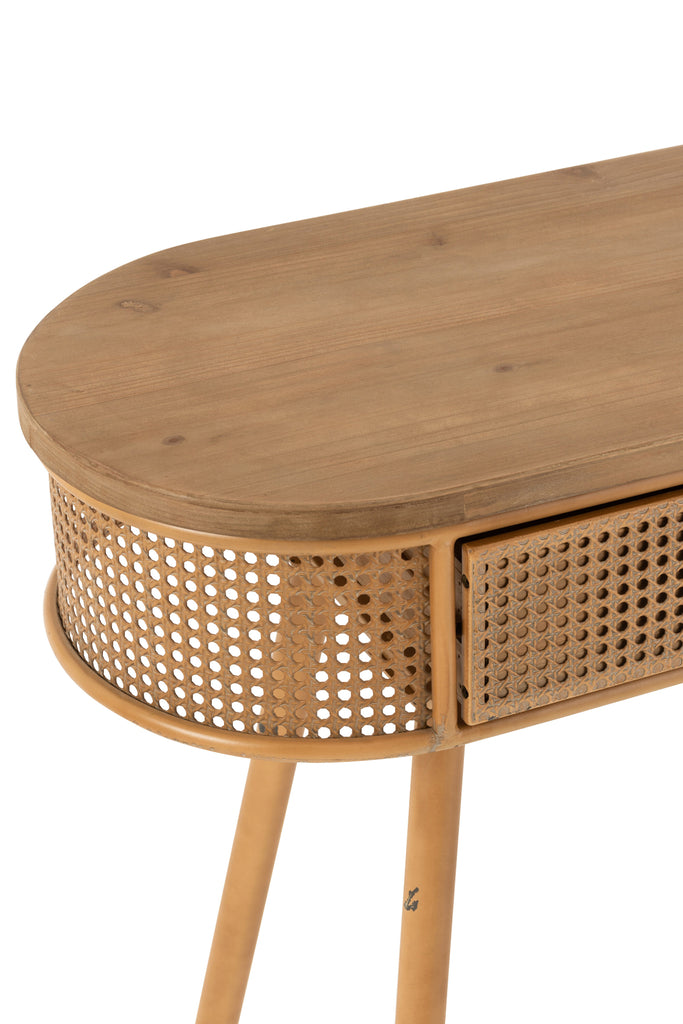 Console 2 Laden Metaal/Hout Bruin