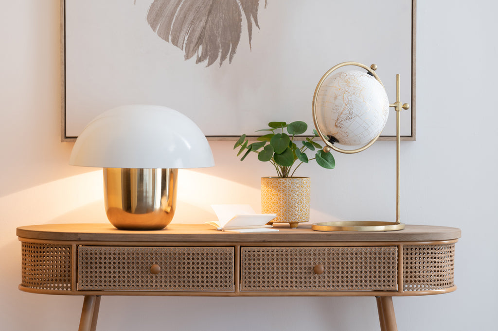 Console 2 Laden Metaal/Hout Bruin