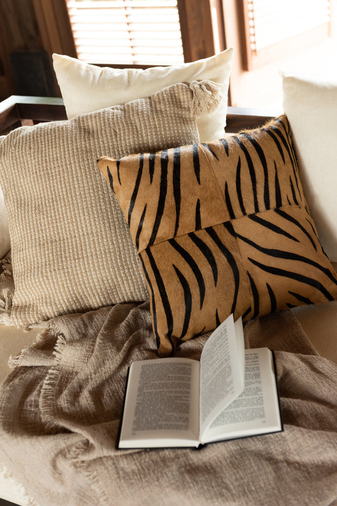 Kussen Animal Print Leer Mix Assortiment Van 2