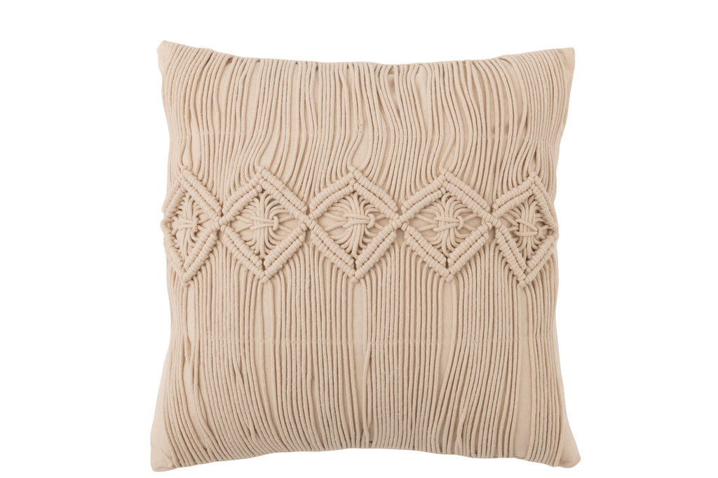 Kussen Cosy Katoen Beige Groot