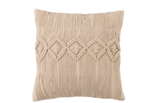 Kussen Cosy Katoen Beige Groot