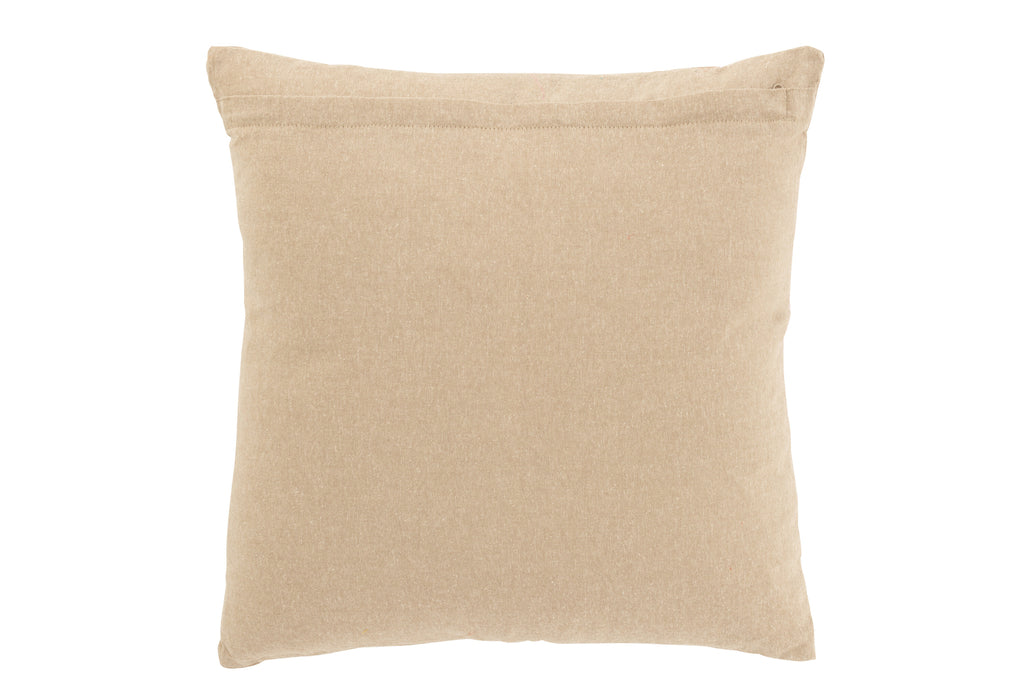 Kussen Bloem Katoen Beige/Roze