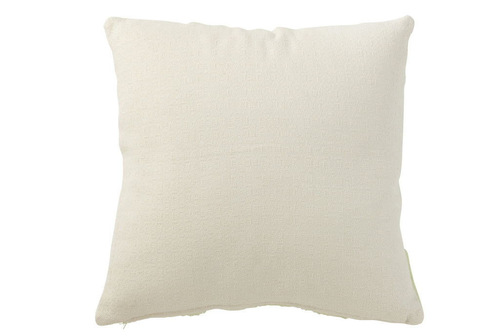 Kussen Geo Textile Wit/Mintgroen