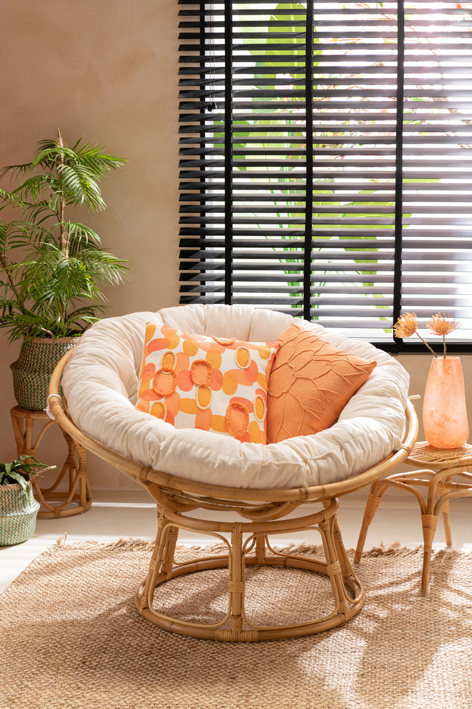 Kussen Papaya Textiel Oranje