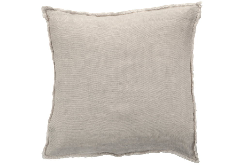 Kussen Stonewashed Linnen Lichtgrijs