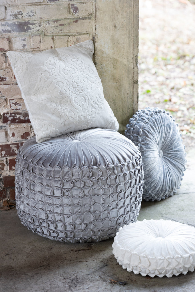 Kussen Viva Rond Polyester Zilver